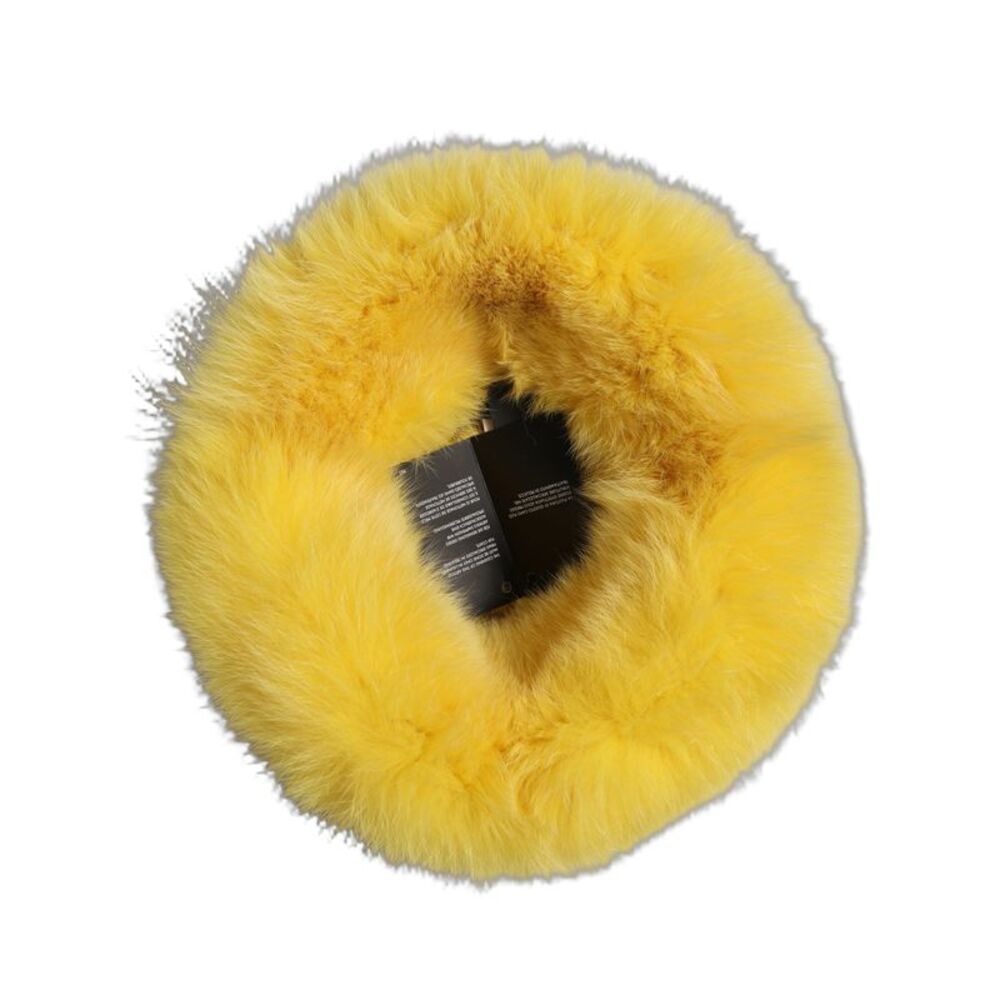 Dolce & Gabbana Yellow Fox Fur Womens Bucket Capello Hat